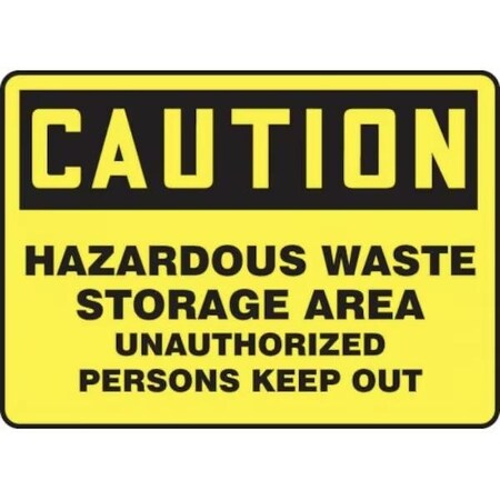 Accuform OSHA CAUTION SAFETY SIGN HAZARDOUS MCHL650VA MCHL650VA